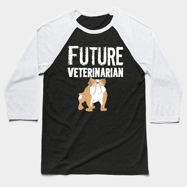 FUTURE VETERINARIAN Baseball T-Shirt by Lin Watchorn 